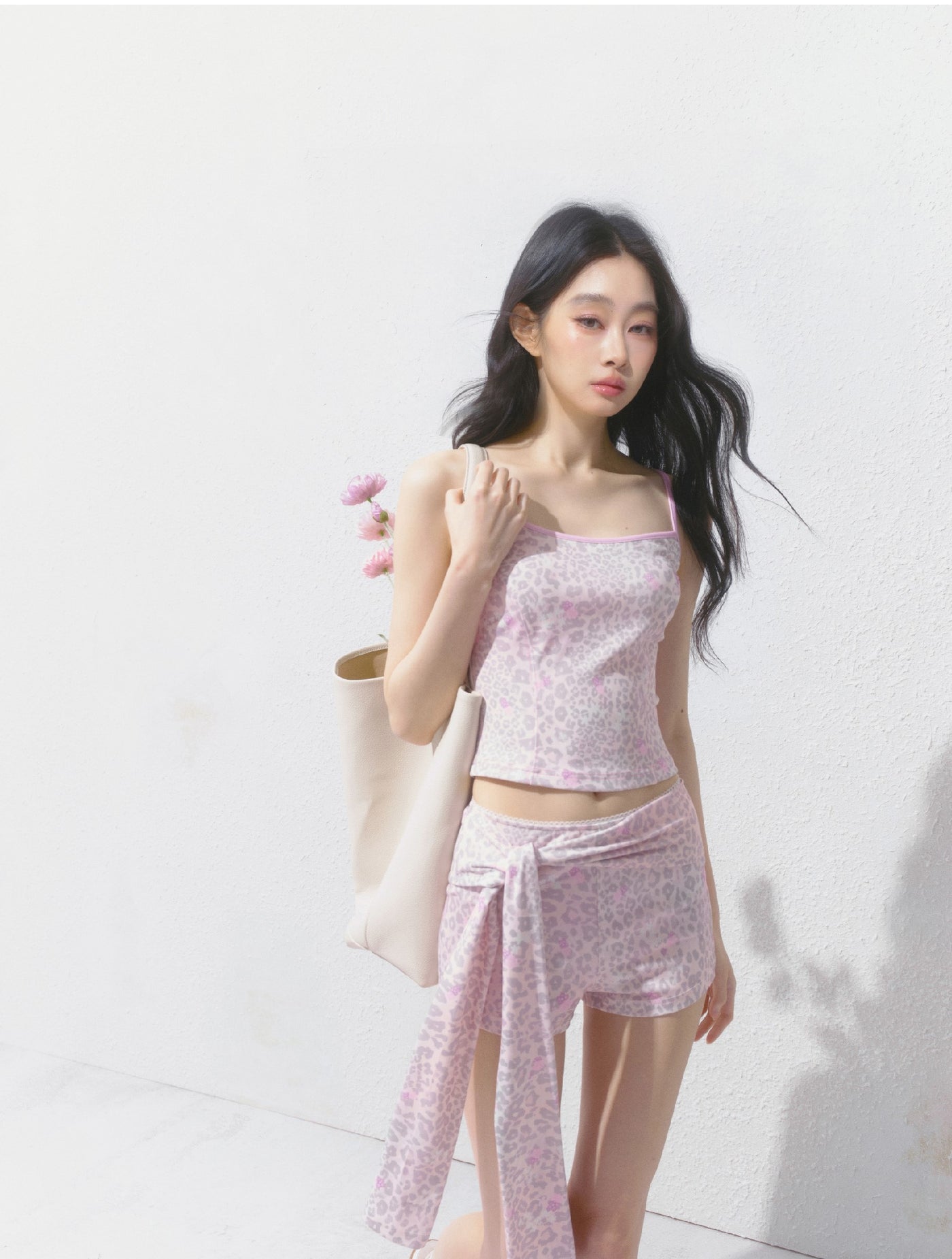 Pink Leopard Camisole/Shorts SAL0144