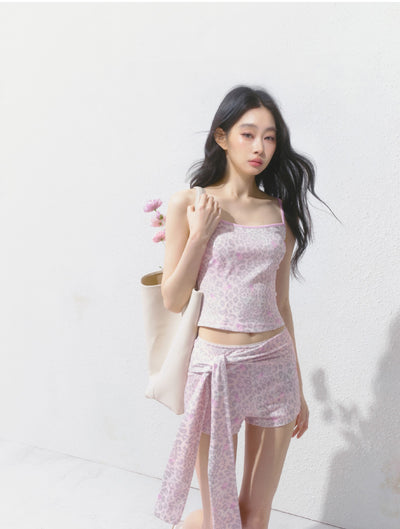 Pink Leopard Camisole/Shorts SAL0144