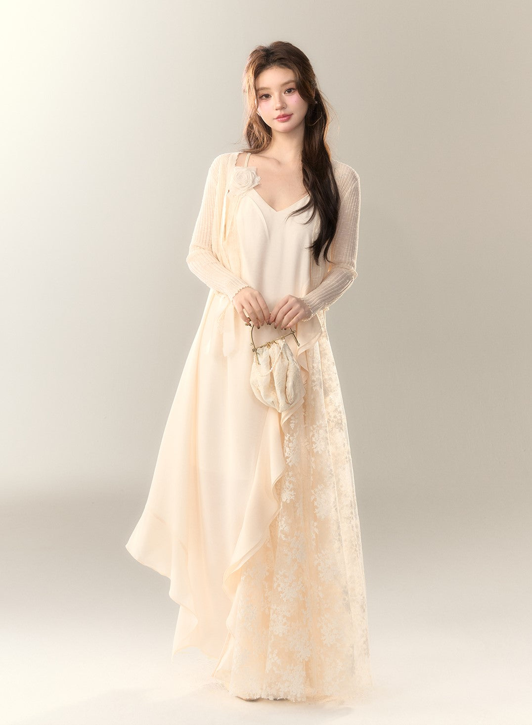 Seaside Lace Splicing Dress BBB0151