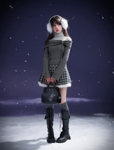 Romantic Plaid Short Skirt SAG0215