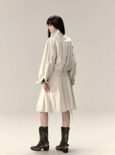 Casual Large Pocket Jacket/Skirt VIA0202