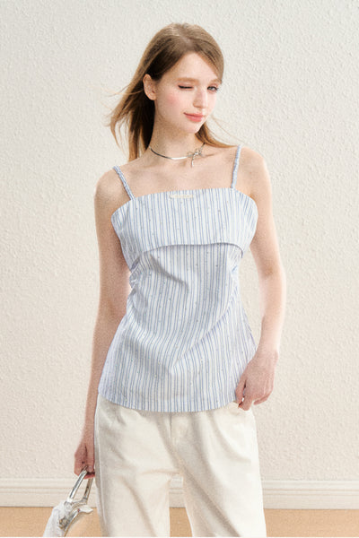 Stone Stitch Stripe Camisole Top SPE0059