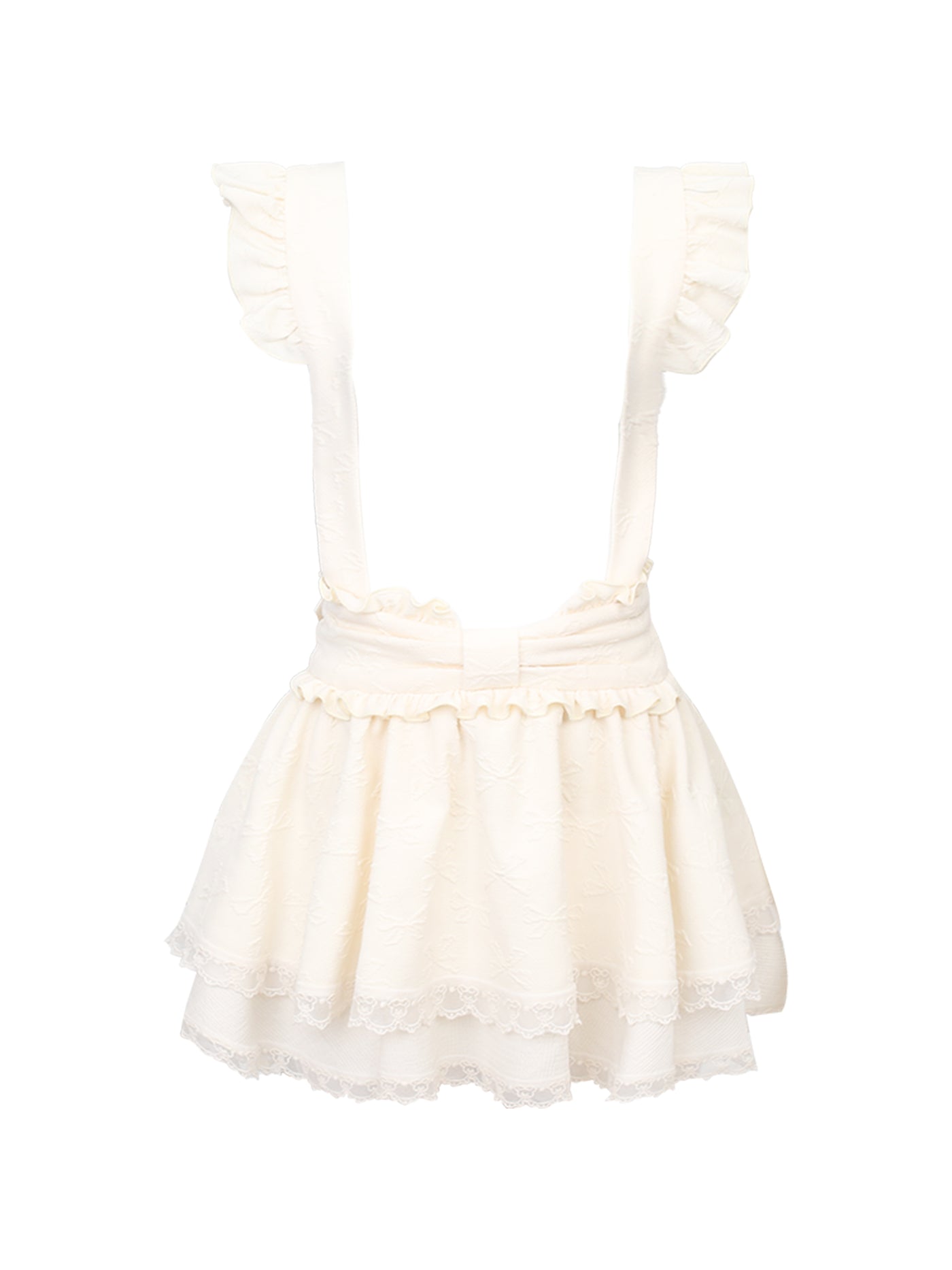 Care Bear Design Shoulder Open Shaped Top & Layered Ruffle Suspender Skirt SER0047