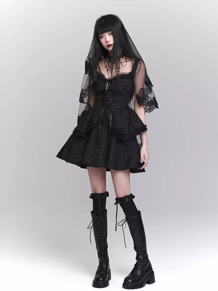 Gothic Style Suspender Dress/Waistcoat LAD0155