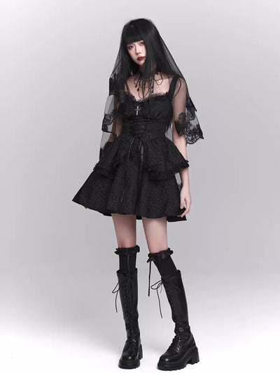 Gothic Style Suspender Dress/Waistcoat LAD0155