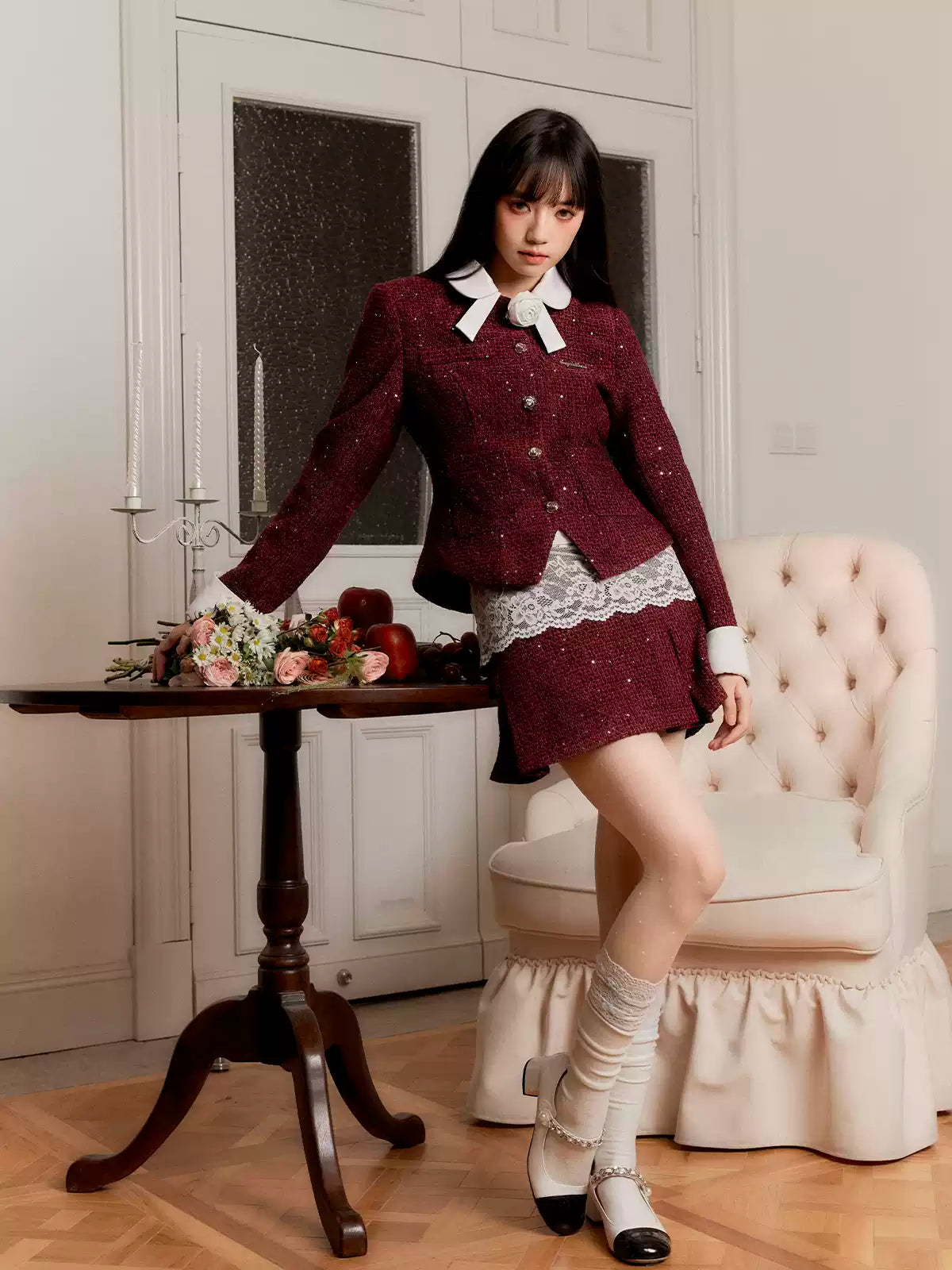 Luxurious Style Suit Jacket/Shirt/Skirt FRA0307