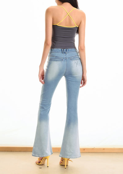 Gradient Tights Flared Jeans NOT0288