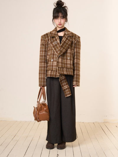 Plaid Tweed Jacket CHI0005