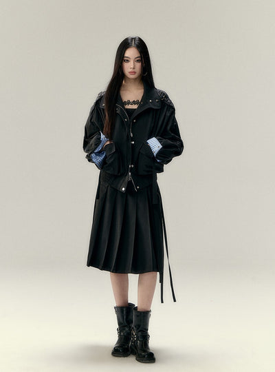 Casual Large Pocket Jacket/Skirt VIA0202