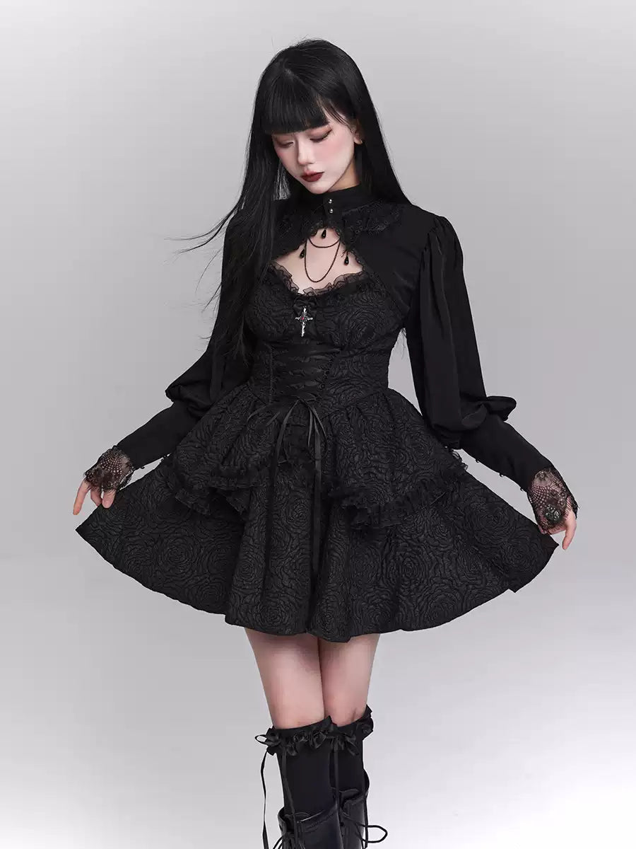 Gothic Style Suspender Dress/Waistcoat LAD0155