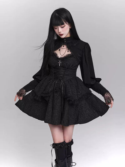 Gothic Style Suspender Dress/Waistcoat LAD0155