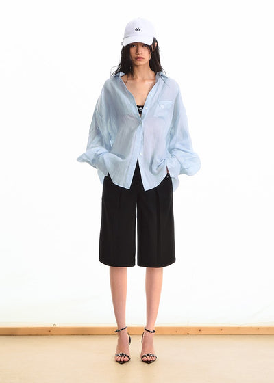 Natural Casual Loose Thin Shirt NOT0292