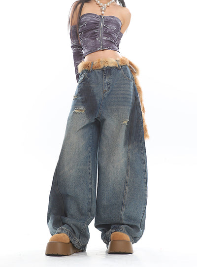 American Street Machete Wide-leg Jeans UNC0218