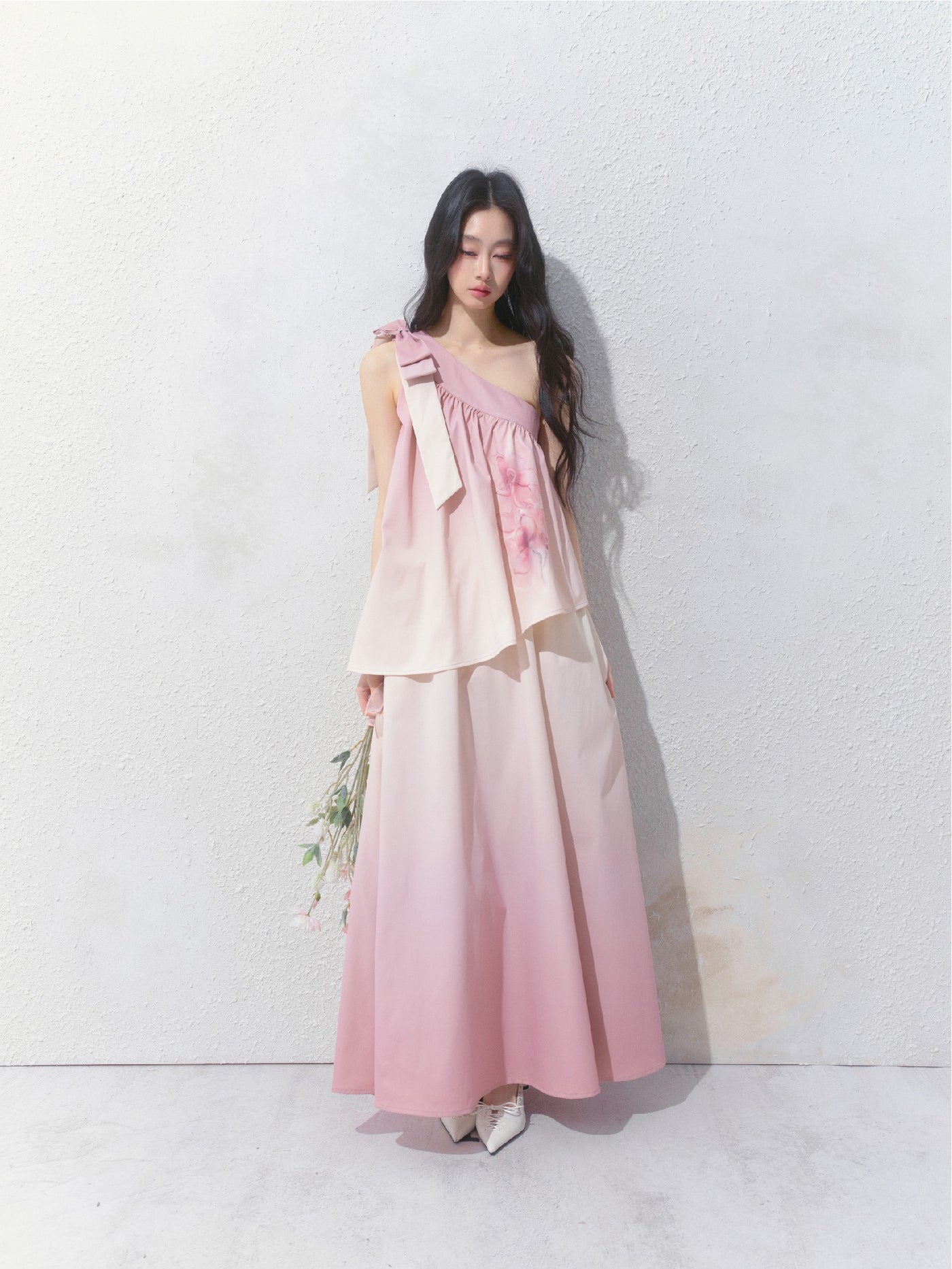 Camellia Gradient Niche Dress SAL0140
