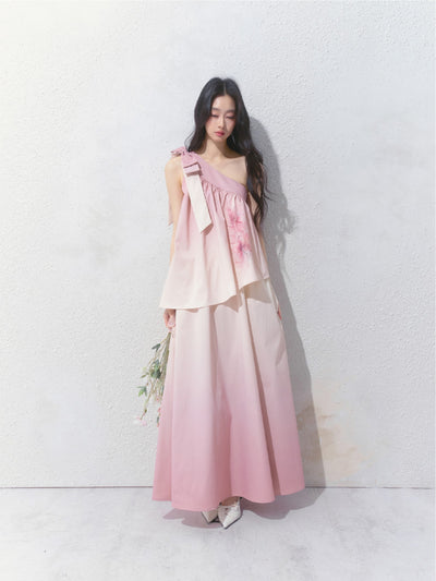 Camellia Gradient Niche Dress SAL0140