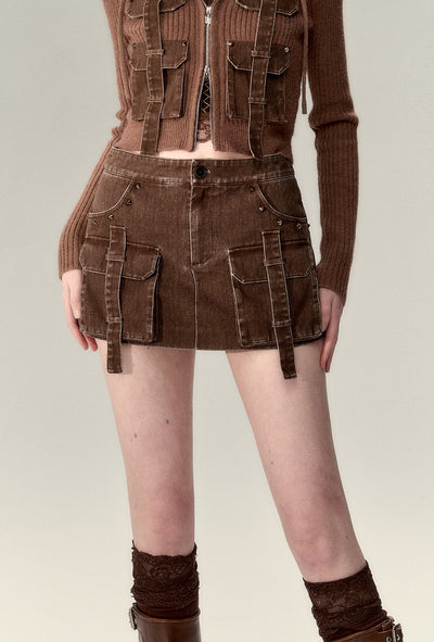 Versatile Slim Denim A-line Skirt VIA0019