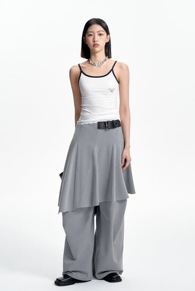 LOOSE FIT STRAIGHT LEG PANTS WES0187