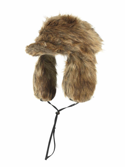 Snow Leopard Fur Earmuffs Windproof Beret NOL0049