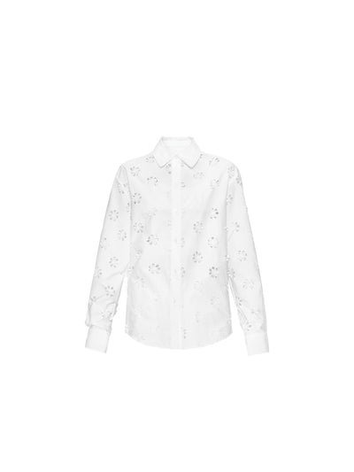 Flower Hollow Cut Shirt/Skirt/Camisole FRA0348