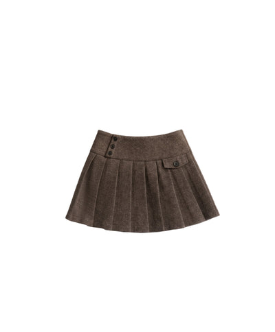 Retro Brown Mini Skirt FRA0497