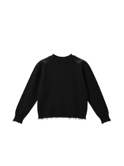 Lazy Style Frayed Edge Sweater FRA0488