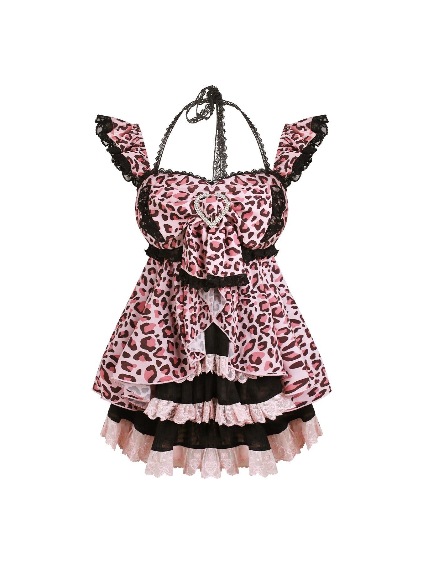 Leopard Print Dress/Bubble Shorts SER0163