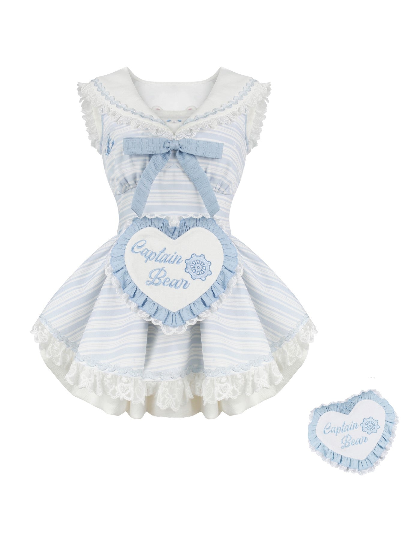 Bear Blue Striped Dress SER0167