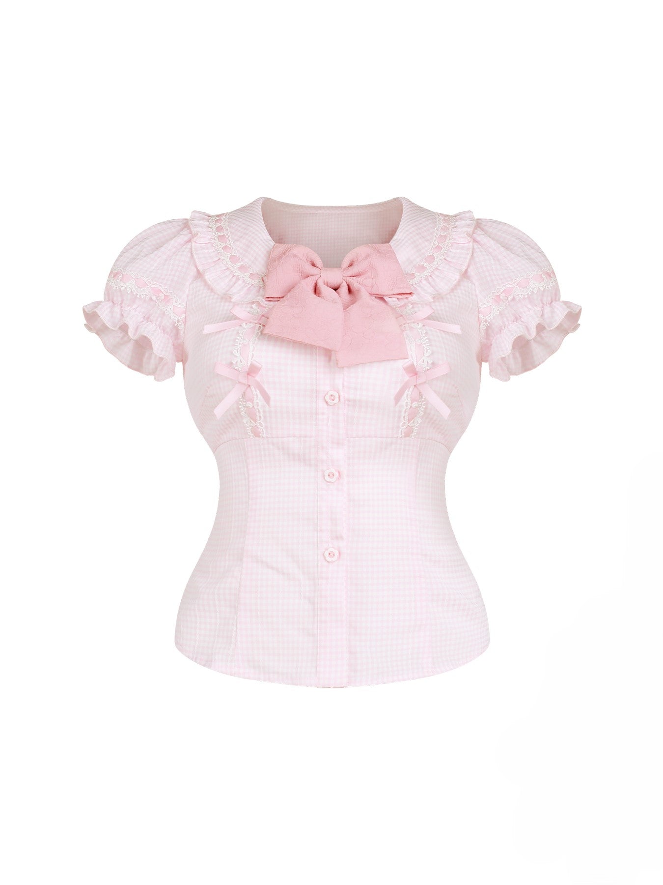 Strawberry Pink Shirt/Suspender Skirt SER0164