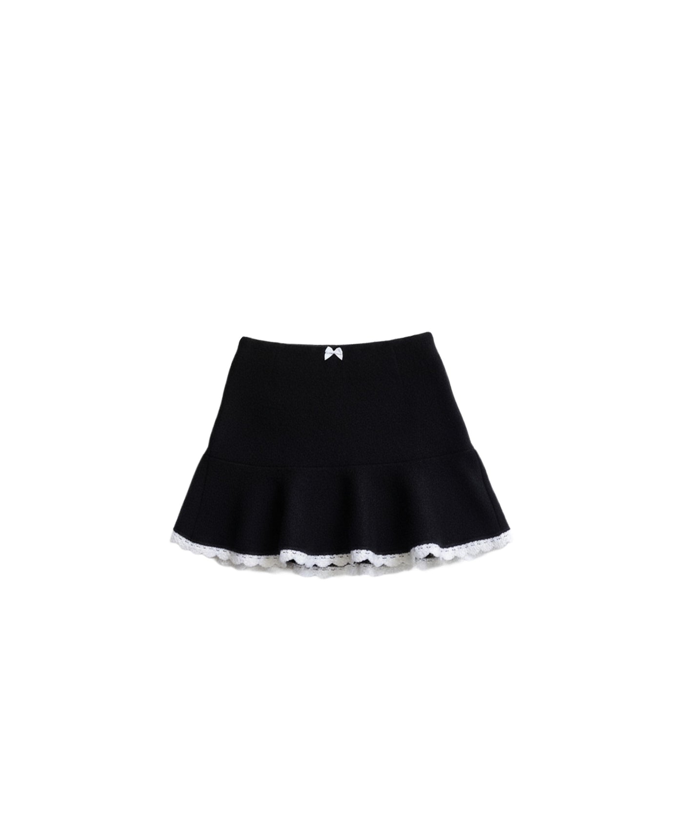 Retro Block Color Knitted Mini Skirt FRA0509
