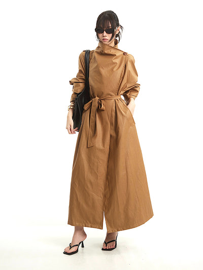 British Style Lapel Trench Coat UNC0273