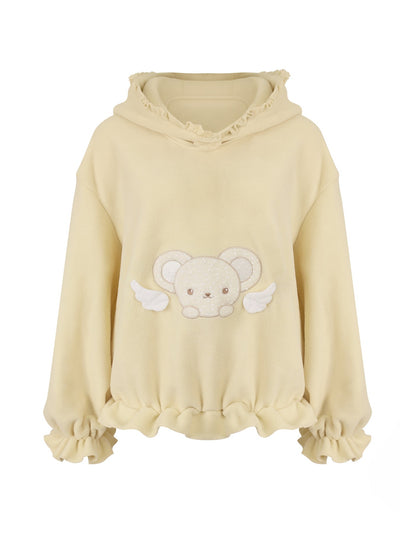 Creamy Bear Yellow Sweatshirt/Shorts SER0195