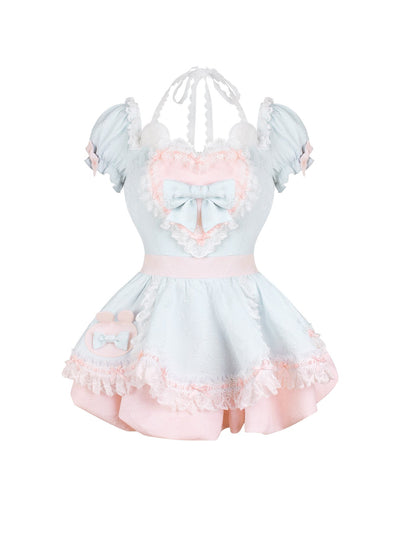 Lace Heart Dress/Bubble Shorts SER0166