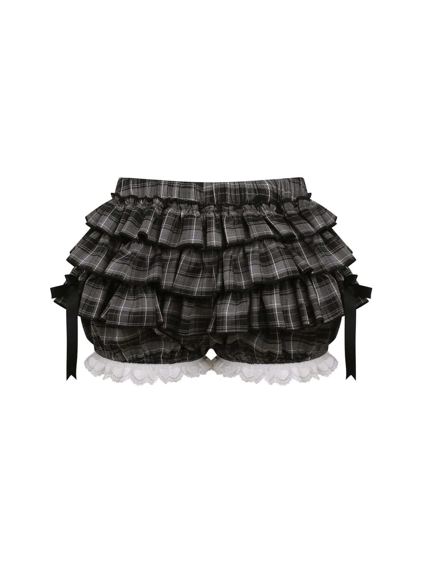 Meow Polka Dot Camisole/Plaid Cake Shorts SER0173