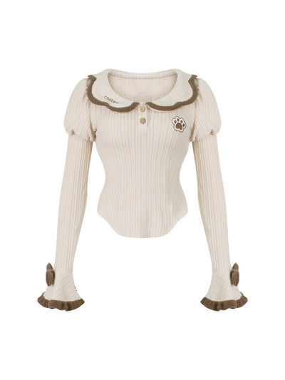 Little Bear Knitted Top/Overalls/Jacket SER0196