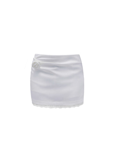 Lace Splicing One Shoulder Top/Skirt FRA0331