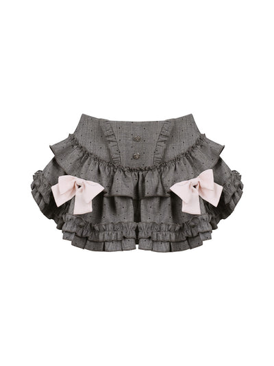 Pink Lace Camisole/Polka Dot Cake Skirt SER0175