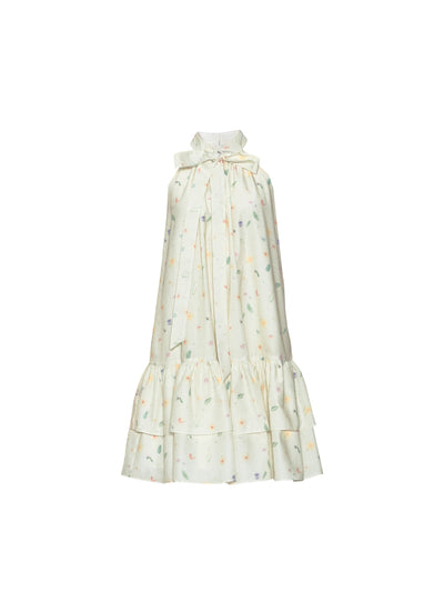 Romantic Floral Bow Tutu Dress FRA0360