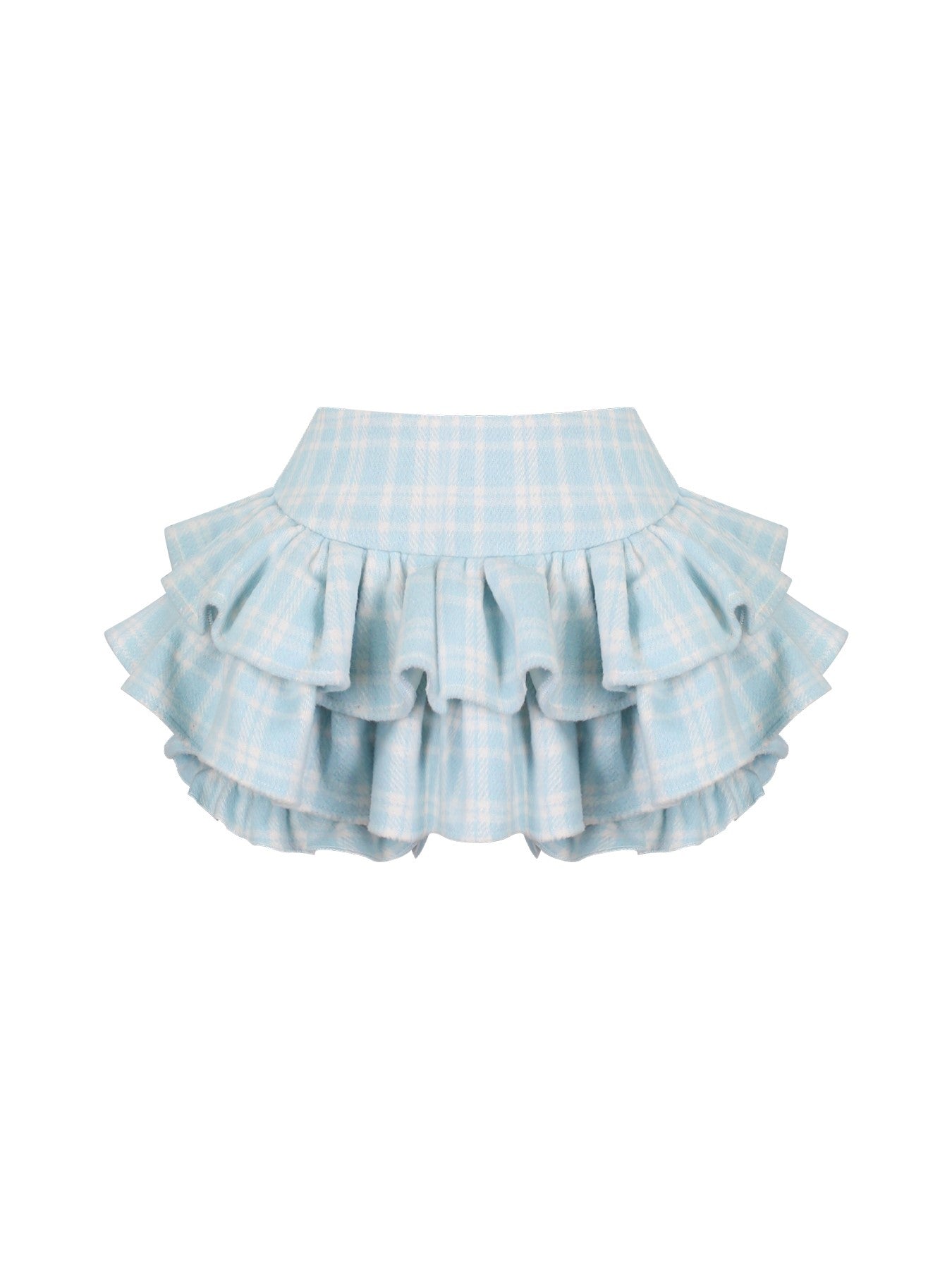 Creamy Yellow Pudding Jacket/Blue Plaid Cake Skirt SER0199