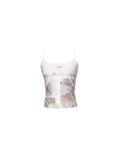 Flower Hollow Cut Shirt/Skirt/Camisole FRA0348