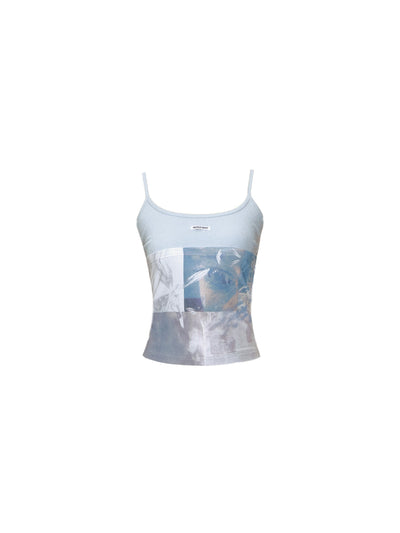 Pictorial Print Slimming Camisole FRA0356