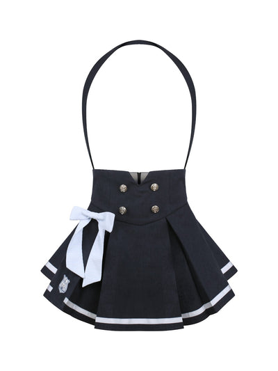 Rabbit Blue Tie Shirt/Suspender Skirt SER0174
