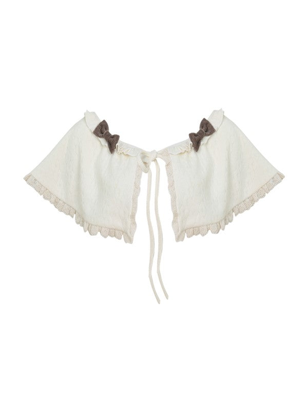 Lace Top/Brown Skirt/Shawl SER0136