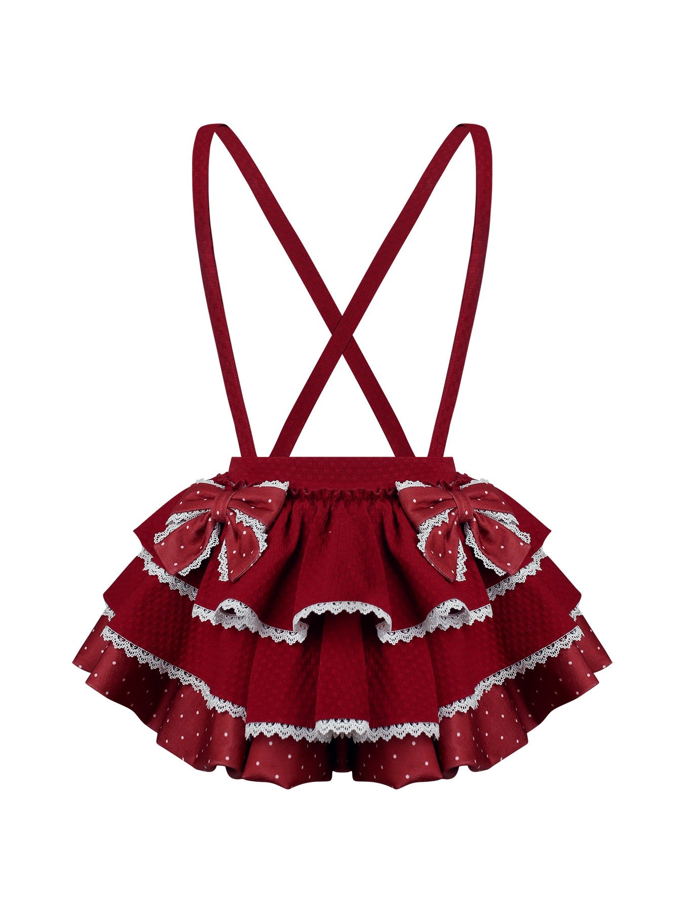Polka Dot Lace Bow Shirt/Apron/Skirt SER0168