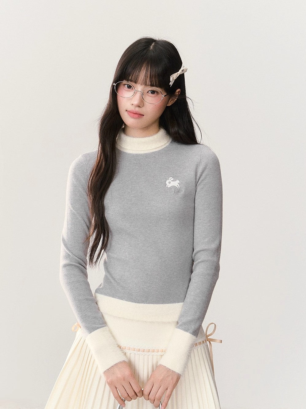 Polka Dot Bow Down Vest/Base Layer Top NTO0245