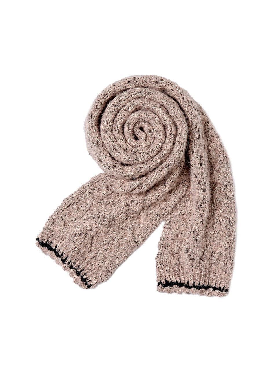 Lapel Duffle Knitted Cardigan/Scarf VIA0371