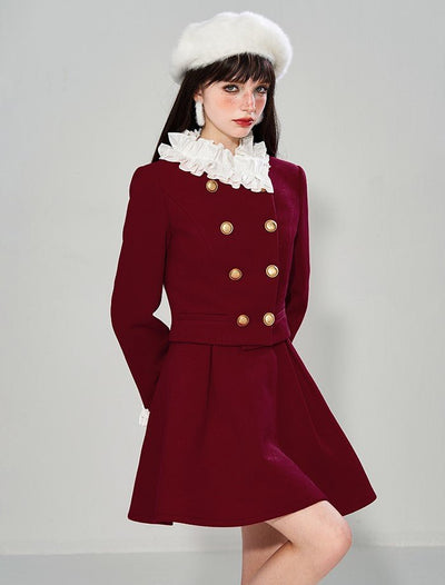 French Wool Suspender Bow Dress/Jacket WAE0011