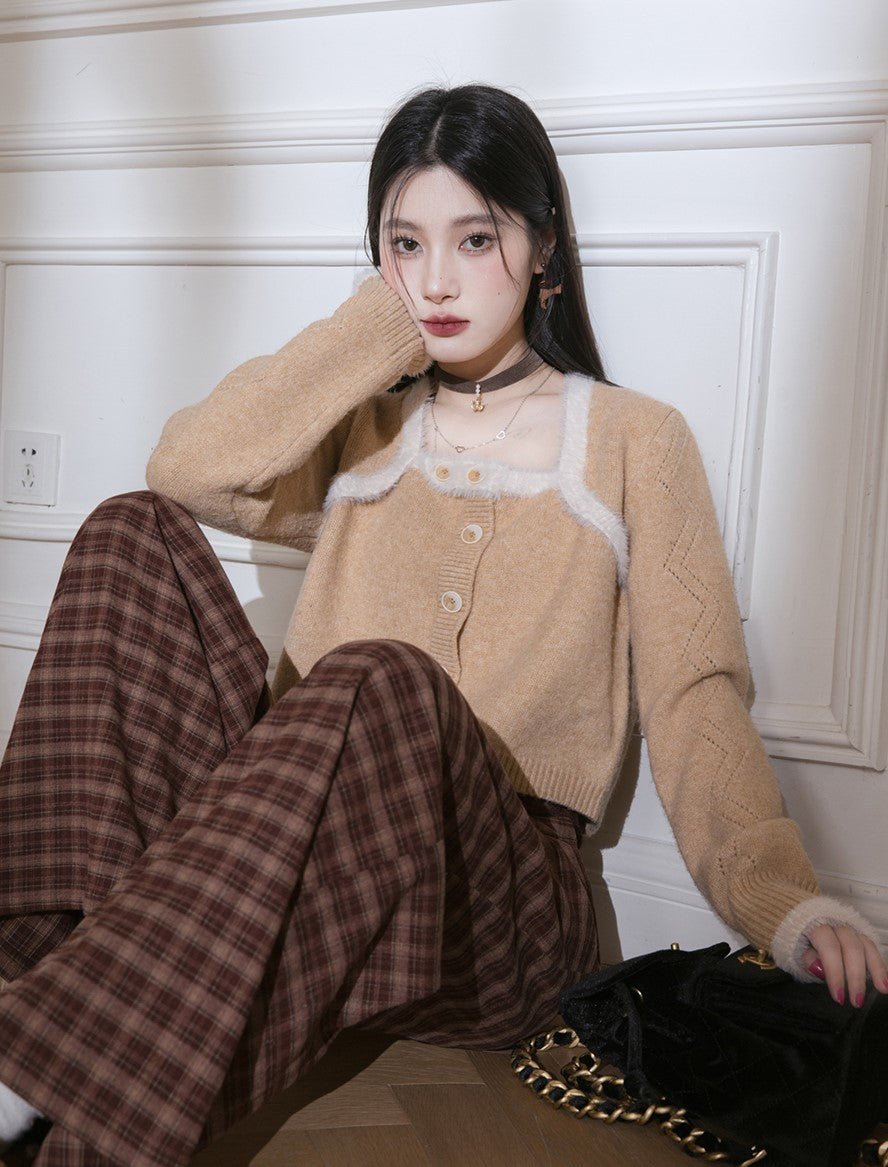 Wool Soft Fake Two-piece Sweater COT0012