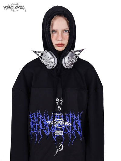 Logo Embroidery Unisex Hoodie Top PIN0053