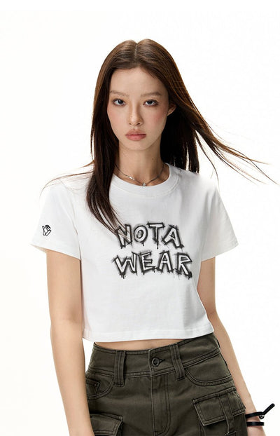 グラフィティアートプリントショートTシャツ NOT0062