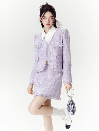 Elegant Temperament Short Skirt Suit MEE0116